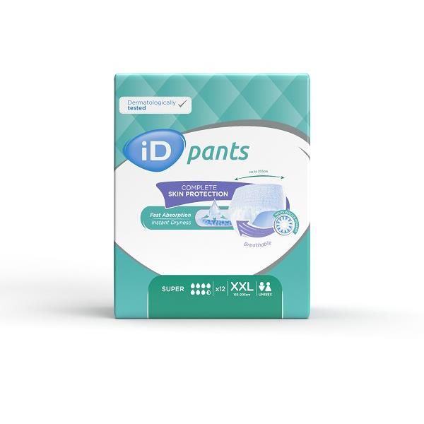 iD Pants Bariatric Super 2XL 165-205cm 1655ml Pk12
