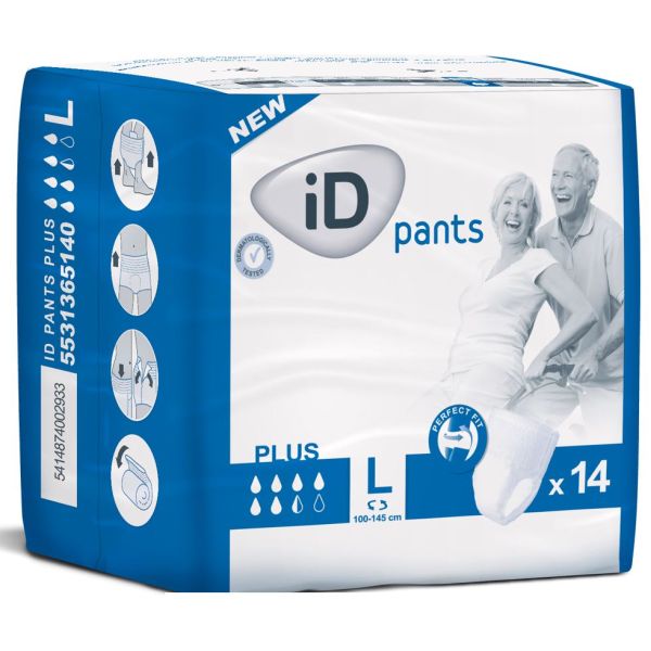 iD Pants Plus L (100-145cm) 1590mL  Pk14