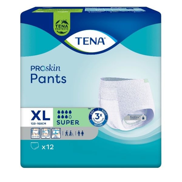 Tena Pants Super Extra Large Proskin 120-160cm Pk12