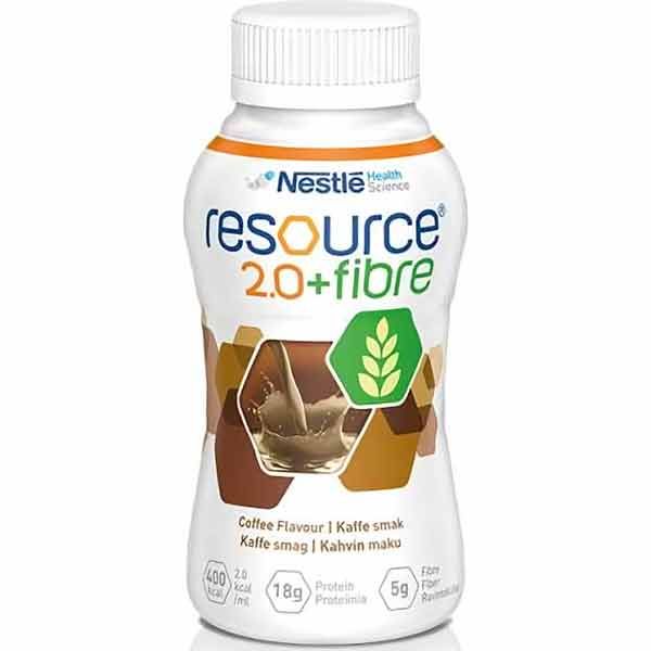 Resource 2.0 Fibre Coffee 200ml Bottle Pack 4