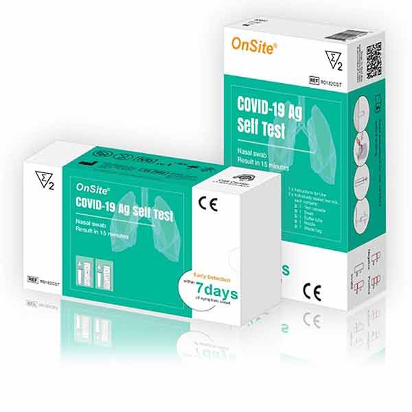 OnSite Covid-19 Ag Rapid Self Test Nasal Swab Bx2