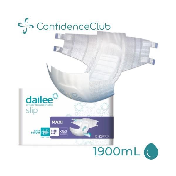 ConfidenceClub Dailee Slip Maxi XS/S 38-105cm 1900ml Pk28