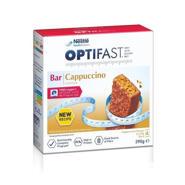 Optifast Bar Cappucino 65g Pk6