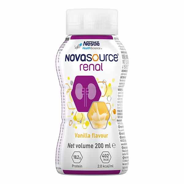 Novasource Renal Vanilla 200ml Bottle Pack 4