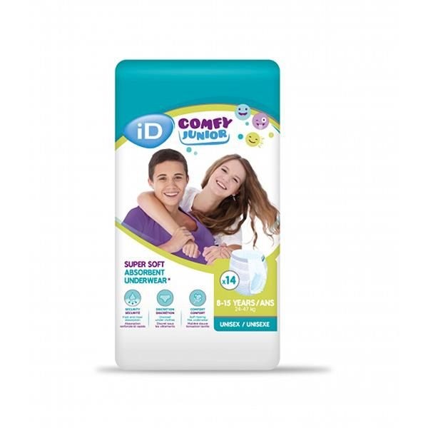 iD Comfy Junior Pants 8-15 years 24-47kg Pack 14