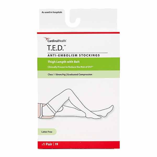 TED Thigh + Belt White Extra Small Long Open Toe