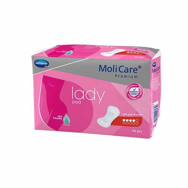 MoliCare Premium Lady Pads 4 Drop 782ml Pack 14
