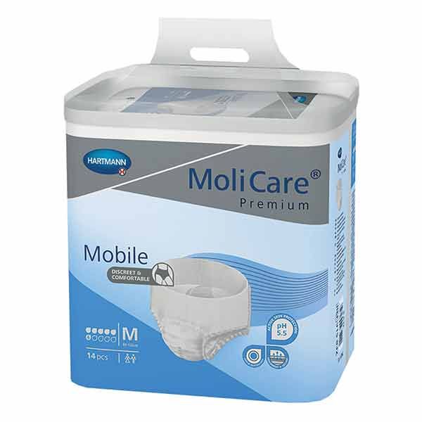 MoliCare Premium Mobile 6 Drops Medium 80-120cm Pk 14 1662ml