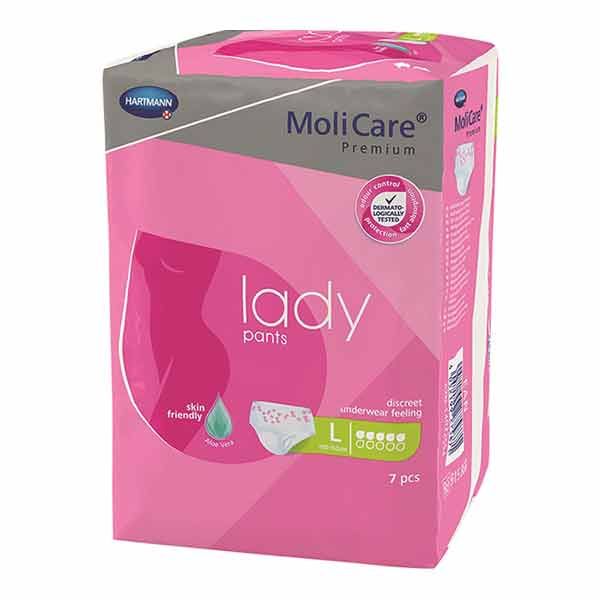 Molicare Premium Lady Pants 5Drops Large 100-150cm 850ml Pk7
