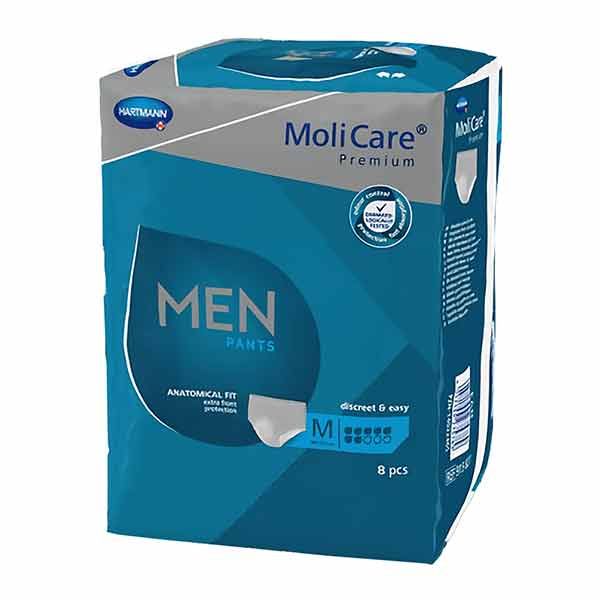 MoliCare Premium Men Pants 7 Drops Medium 1455ml 80-120cm Carton 32