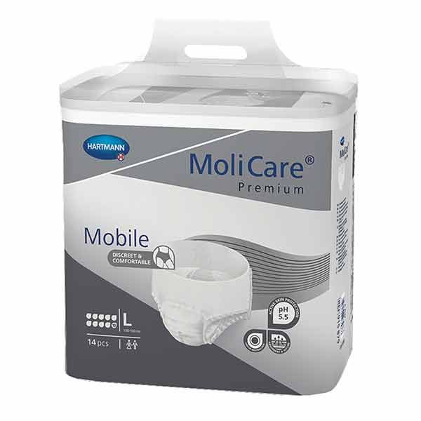 Molicare Premium Mobile 10 drops  Large  Pk14  2616mL