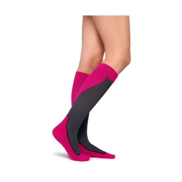 Jobst Sport Knee High Compression Sock 15-20mmHg Medium Pink