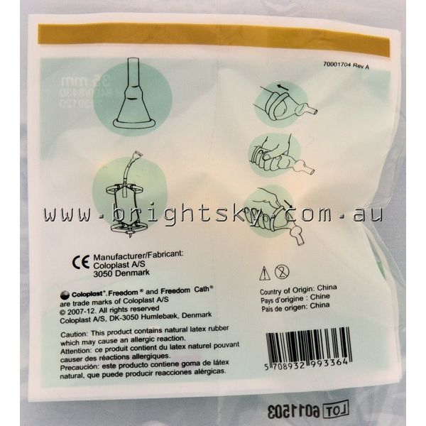 Freedom Catheter Self Adhesive Latex External 35mm