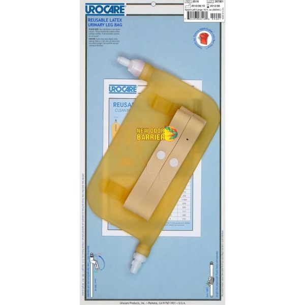 Urocare Latex Leg Bag Short Slim 550ml