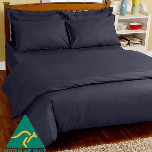 Waterproof Doona Cover  Navy Blue  King