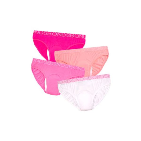 MiNappi +Bonds Girls Hipster Size 4-6  300ml  Assorted