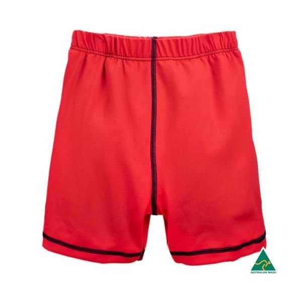 NightNDay Kids Incontinence Swim Short Red 10-12yrs