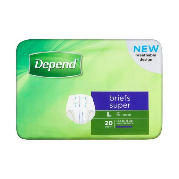 Depend Brief Super Large 120-150cm 3720ml 20s