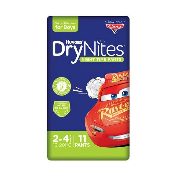 Huggies Drynites Pyjama Pants Boys 2-4Yr 13-20kg Pk10