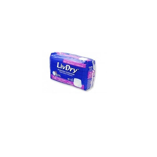 LivDry Extra underwear Extra Large 120-160cm Pk14