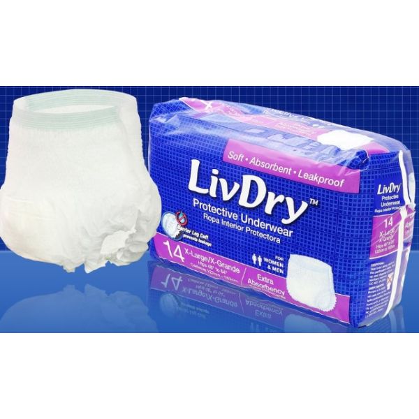 LivDry Extra underwear 2XL Pk12