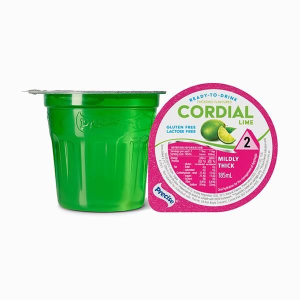Precise Ready to drink Lime Cordial Mildly Thick/Level 2 185ml