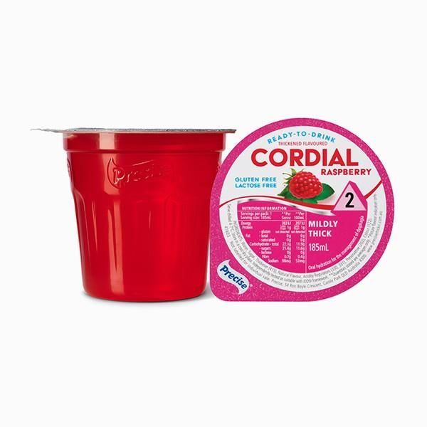 Precise Ready to drink Raspberry Cordial Mildly Thick/Level 2 185ml
