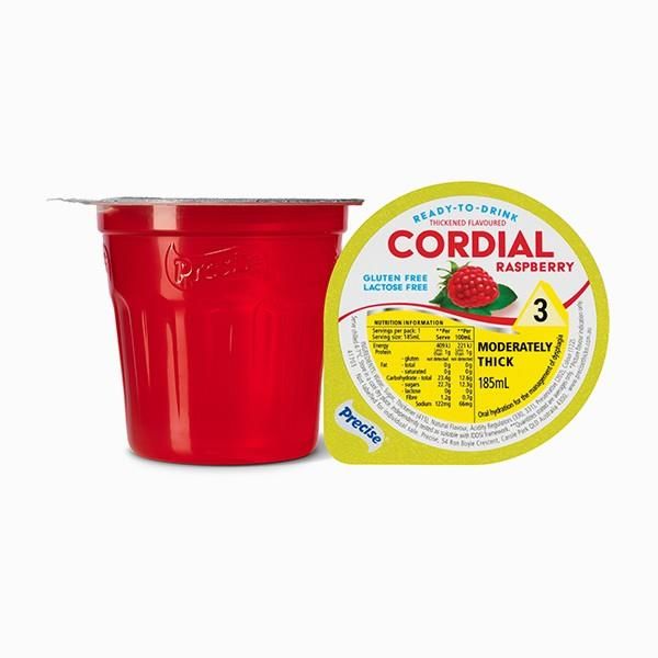 Precise Ready to drink Raspberry Cordial Moderately Thick/Level 3 185ml