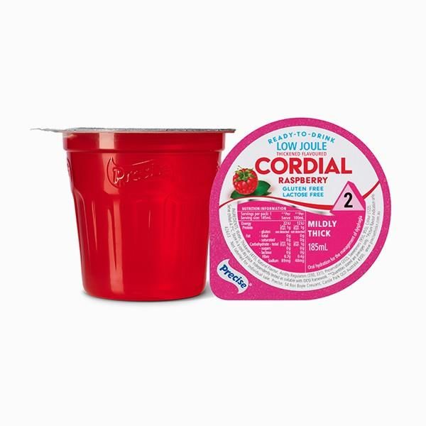 Precise Ready to drink Low Joule Raspberry Cordial Mildly Thick/Level 2