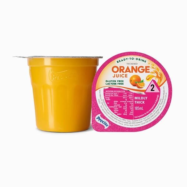 Precise Ready to drink Orange Juice Mildly Thick/Level 2 185ml