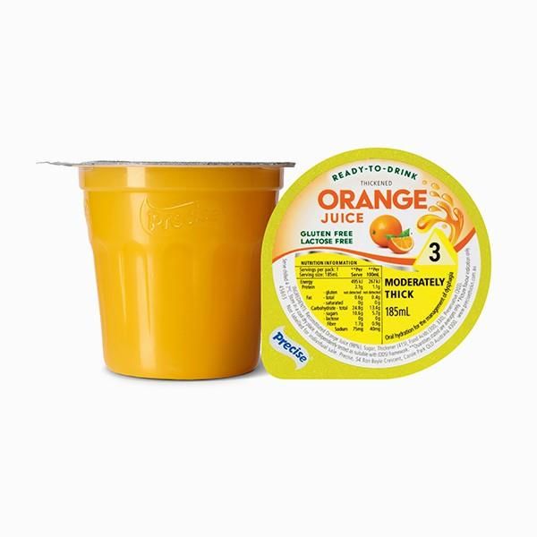 Precise Ready to drink Orange Juice Moderately Thick/Level 3 185ml
