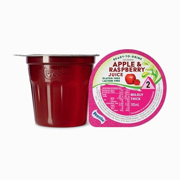 Precise Ready to drink Apple And Raspberry Juice Mildly Thick Level 2 185ml