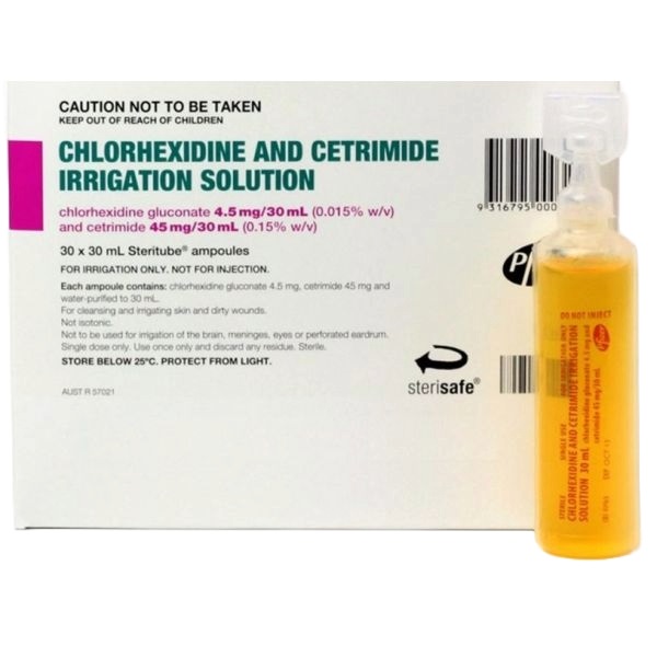 Chlorhexidine Cetrimide 0.05-0.5% 30ml Box 30