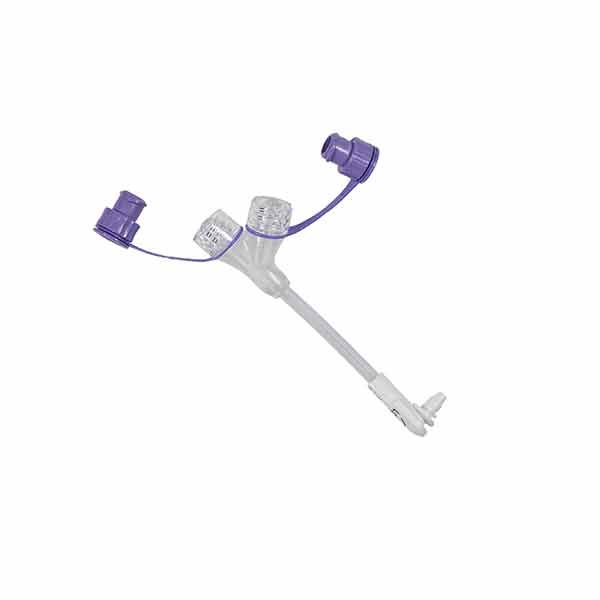 Mic-Key Medium Set SECUR LOK Right Angle Connector And 2 Y-Ports ENFit 5.1cm Box of 5