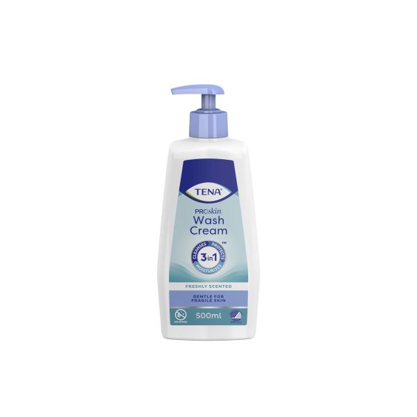 Tena Proskin Wash Cream 3-in-1 Blue 500ml Pump