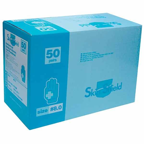 Skinshield Surgical Glove Latex Sterile Size 8 Box 50