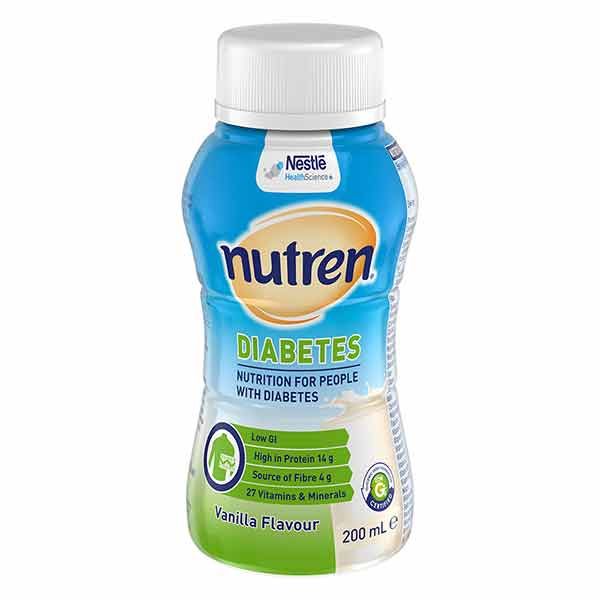 Nutren Diabetes Vanilla 200ml Pack 4