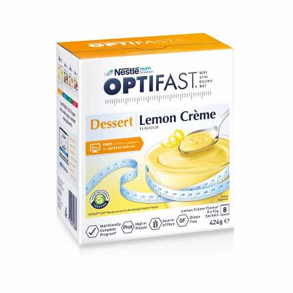 Optifast Very Low Calorie Diet Dessert Lemon Creme 53g Pk8