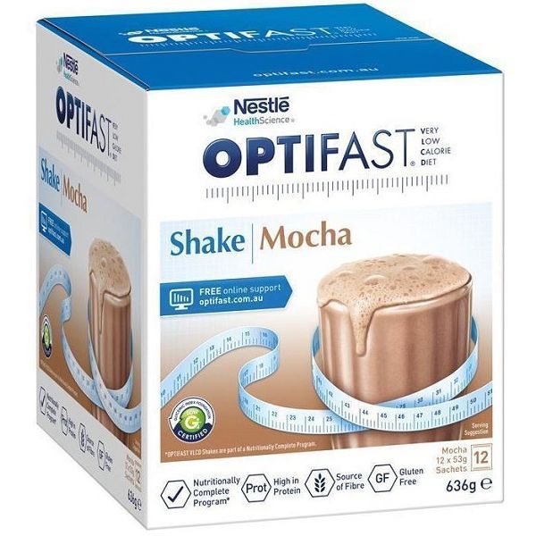 Optifast Very Low Calorie Diet Shake Mocha 53g Pack 12
