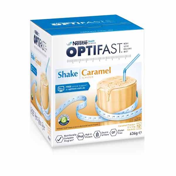 Optifast Very Low Calorie Diet Shake Caramel 53g Pack 12