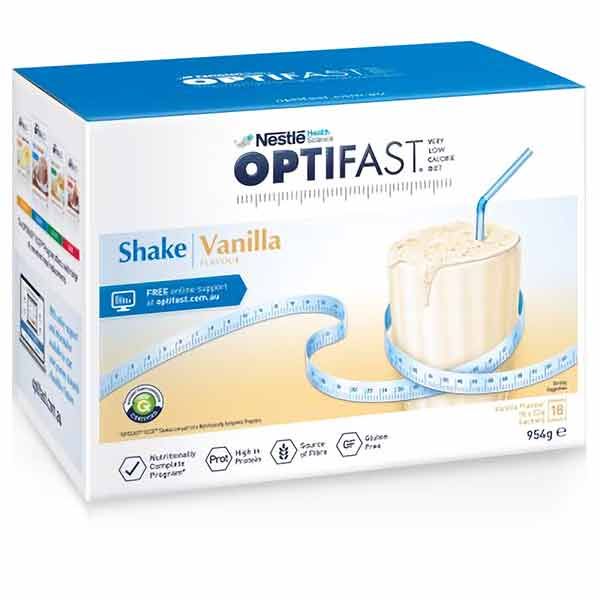 Optifast Very Low Calorie Diet Shake Vanilla 53g Pack 18