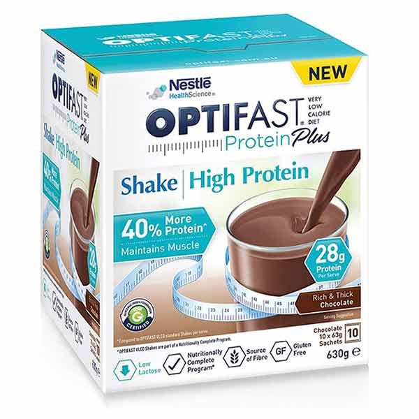 Optifast Protein Plus Shake Chocolate 63g Pack 10