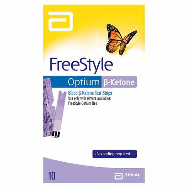 FreeStyle Optium Blood B-Ketone Test Strips Box 10