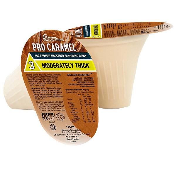 Flavour Creations Protein Fortified Caramel 175mL Level 3 Moderately Thick