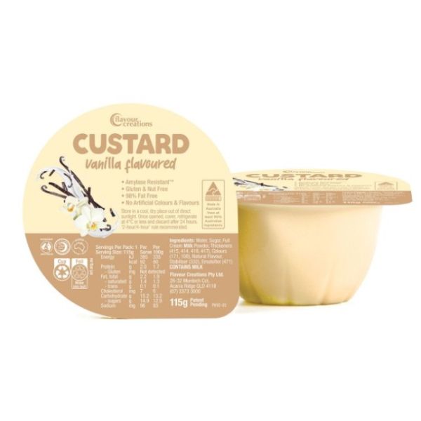 Flavour Creations Vanilla Flavoured Custard 115g