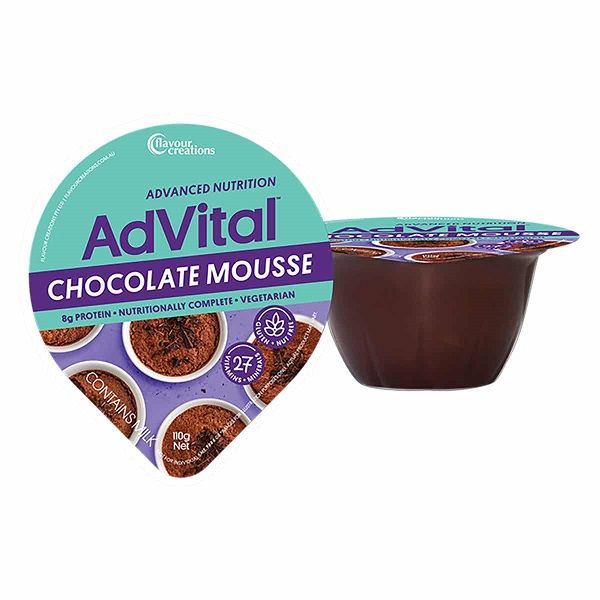 AdVital Nutritionally Complete Chocolate Mousse 110g