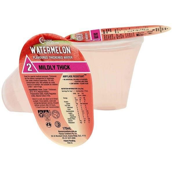 Flavour Creations Watermelon Flavoured Water 175mL Level 2 Mildly Thick