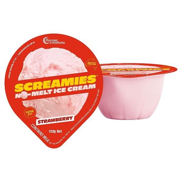 SCREAMIES No Melt Ice Cream Strawberry 120g