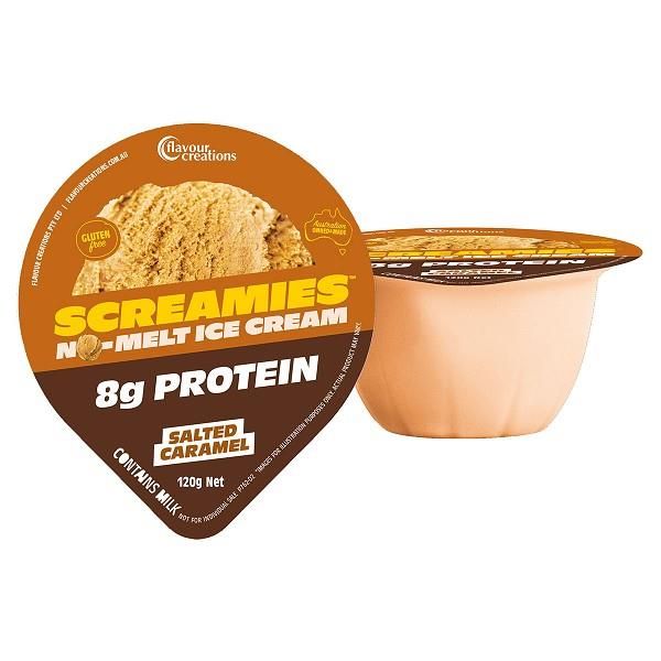SCREAMIES No Melt Ice Cream Protein Salted Caramel 120g