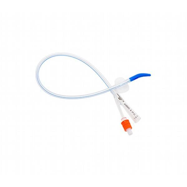 mDevices Foley Catheter Tiemann Tip Silicone 2-Way 16Fr 10mL 41cm Box 10